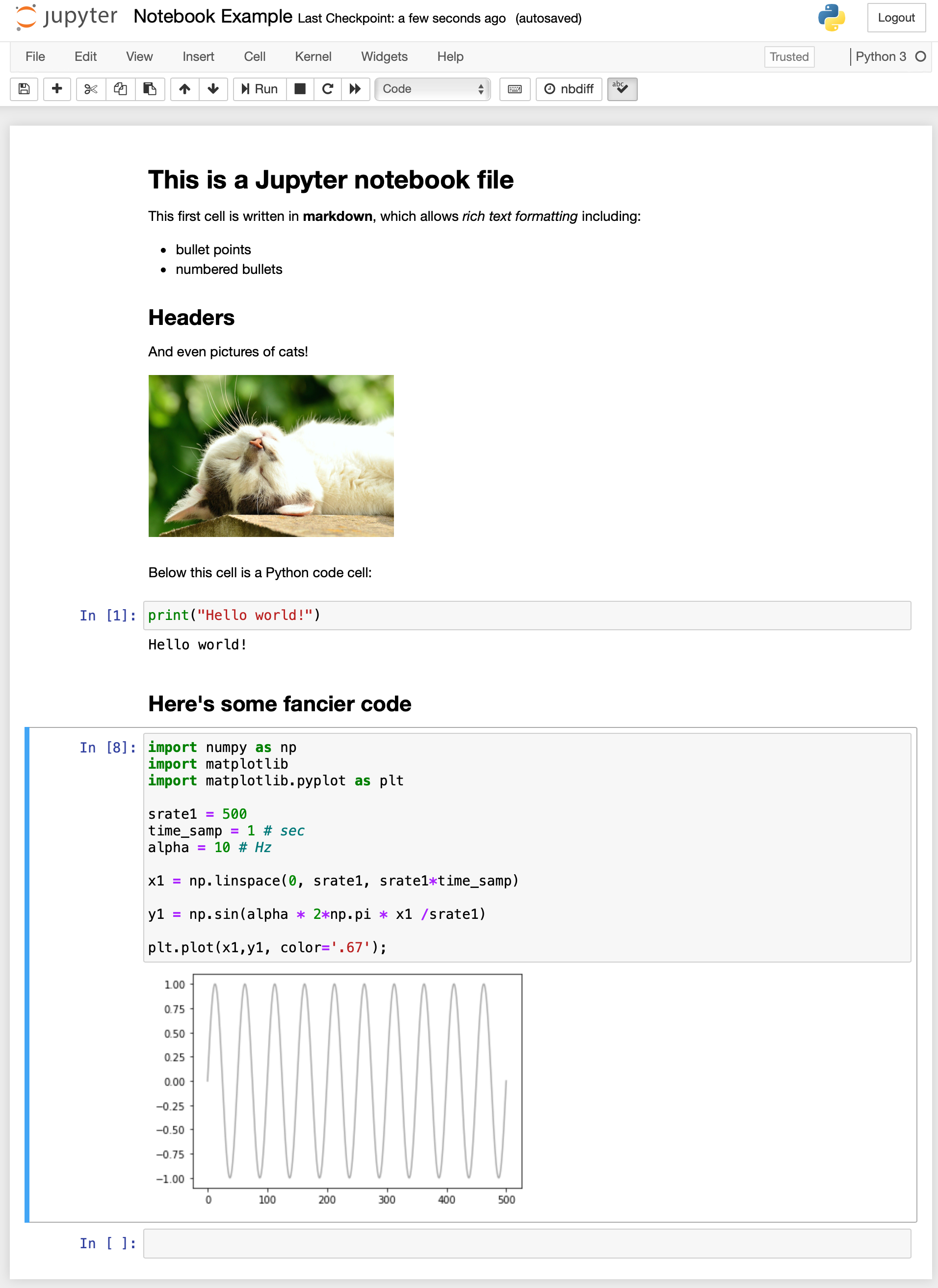 Jupyter notebook